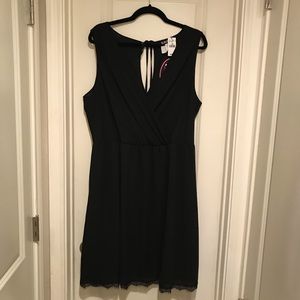 NWT Wet Seal Black Lace Bottom Dress